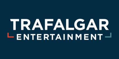 Logo reading Trafalgar Entertainment